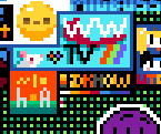 The iDKHOW logo as featured on r/place, located on the north Green Lattice.