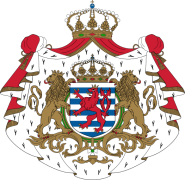 The coat of arms of Luxembourg.
